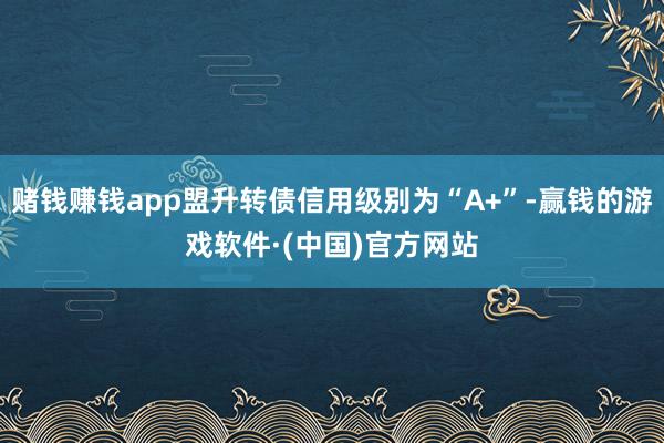 赌钱赚钱app盟升转债信用级别为“A+”-赢钱的游戏软件·(中国)官方网站