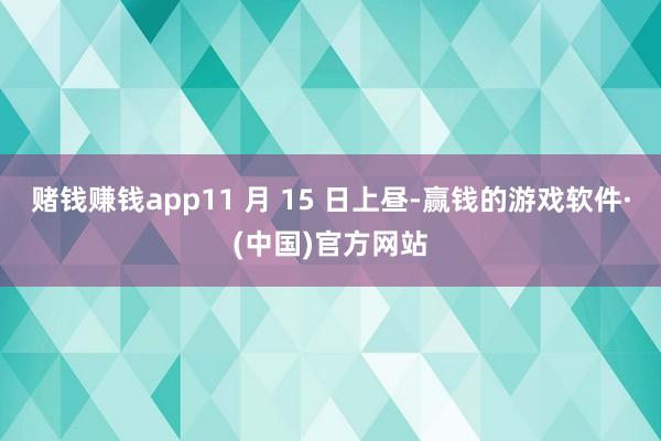 赌钱赚钱app11 月 15 日上昼-赢钱的游戏软件·(中国)官方网站