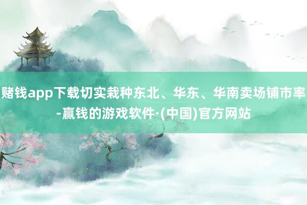 赌钱app下载切实栽种东北、华东、华南卖场铺市率-赢钱的游戏软件·(中国)官方网站