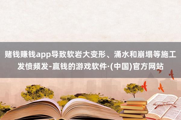 赌钱赚钱app导致软岩大变形、涌水和崩塌等施工发愤频发-赢钱的游戏软件·(中国)官方网站